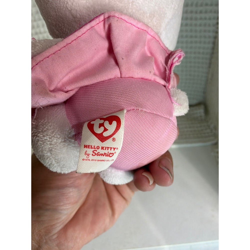 Kawaii Girls Ty Hello Kitty Cheerleader Plush Small Pink White - Picture 3 of 7